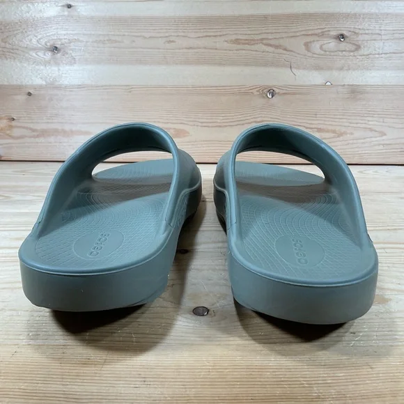 OOFOS OOahh Recovery Slide Sandal Men’s 10 Women’s 12 Foliage Green - Picture 4 of 9